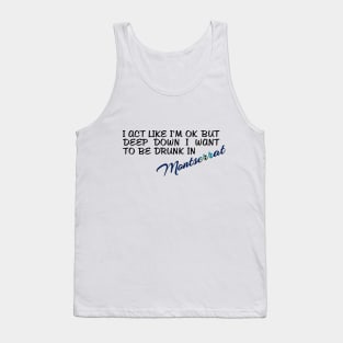 I WANT TO BE DRUNK IN MONTSERRAT - FETERS AND LIMERS – CARIBBEAN EVENT DJ GEAR Tank Top